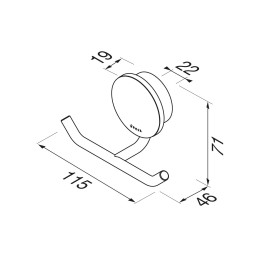 Rätiku nagi, 2 konksu  Geesa