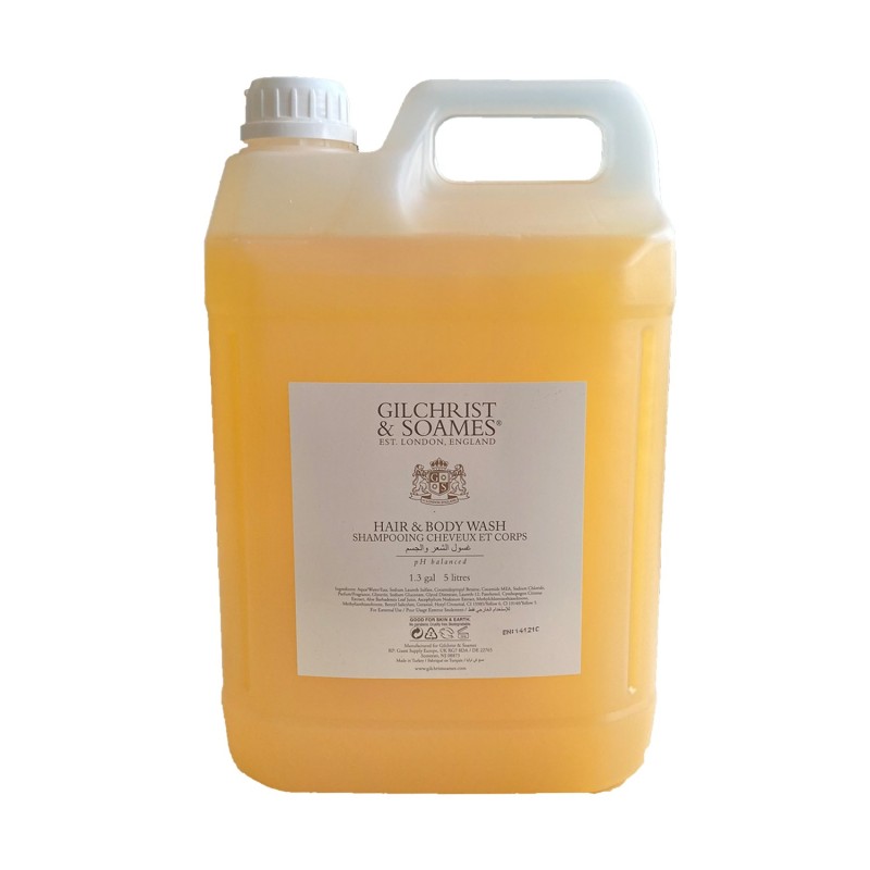 Juukse & kehašampoon 5L kanister Gilchrist&Soames
