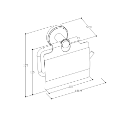 Toilettenpapierhalter mit Deckel