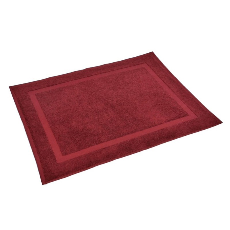 Bath mat 50*70 cm burgundy red, 700 g/m2