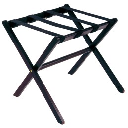 Koka čemodānu plaukts, tumši brūns