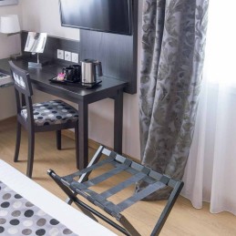 Kofferablage aus Holz, dunkelbraun