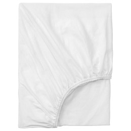 Jersey knit bed sheet 160*200 cm, white