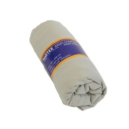 Palags ar gumiju 90*200 cm, trikotāža, gaiši pelēks