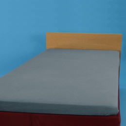 Palags ar gumiju 160*200 cm, trikotāža, pelēks