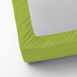 Jersey fitted bed sheet 90*200 cm, light green