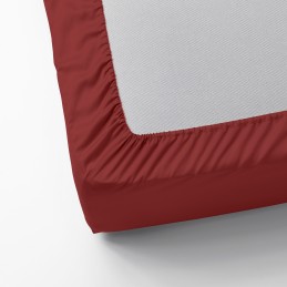 Palags ar gumiju 90*200 cm, trikotāža, bordo