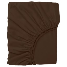 Jersey fitted bed sheet 90*200 cm, brown