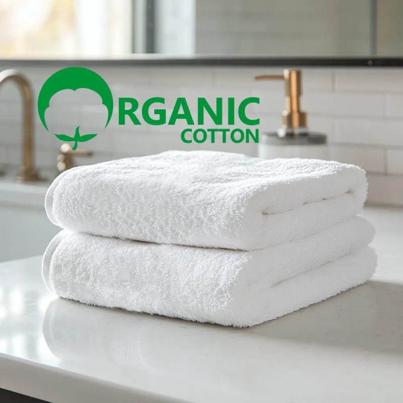 Полотенце ORGANIC 70*140 см белое