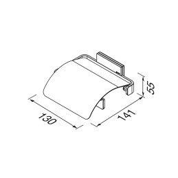 Держатель туалетной бумаги с крышкой Geesa