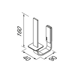 Spare toilet roll holder Geesa