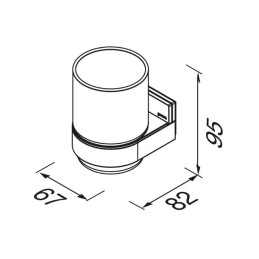 Glāzes turētājs ar glāzi Geesa