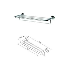 Полка для полотенца с трубой 60 см