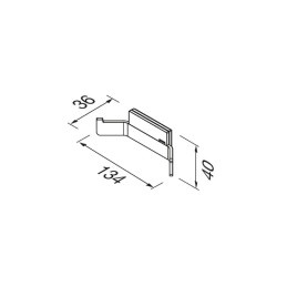 Вешалка, 2 крючка Geesa