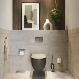 Держатель туалетной бумаги с полкой  Geesa