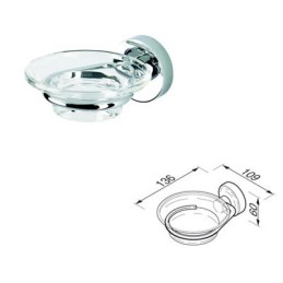 Seifenhalter mit Glasuntersetzer Geesa