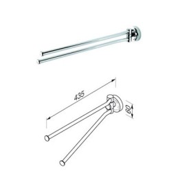 Dvieļu turētājs, divi stieņi Geesa