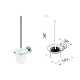 WC birste + turētājs, piestiprināms pie sienas Geesa