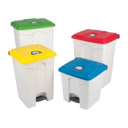 Pedal-Mülleimer 45 L, weiß (ohne Deckel)