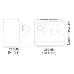 Haartrockner für Schwimmbad 2300 W, Wandmontage, matt