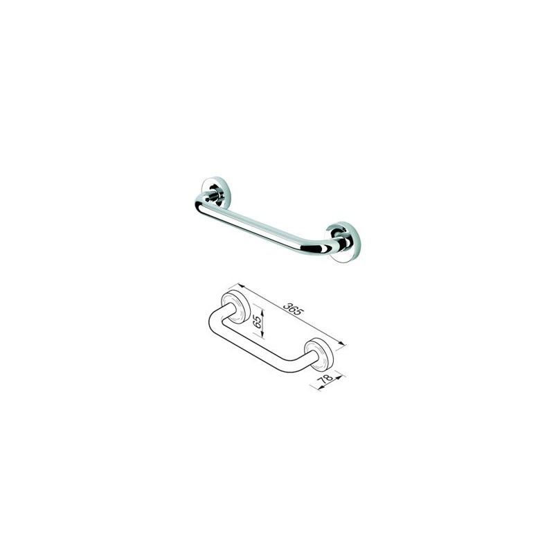 Grab rail 30 cm, 24 mm tube Geesa