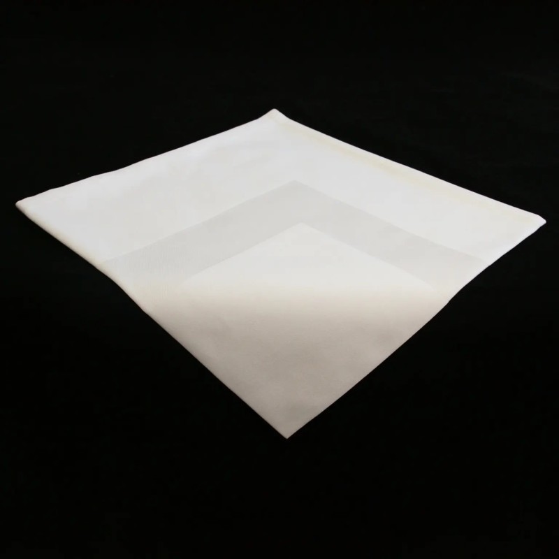 Napkin 56*56 cm, white, satin band