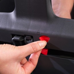 Abfalleimer 33 L, weiß, 3 Fächer