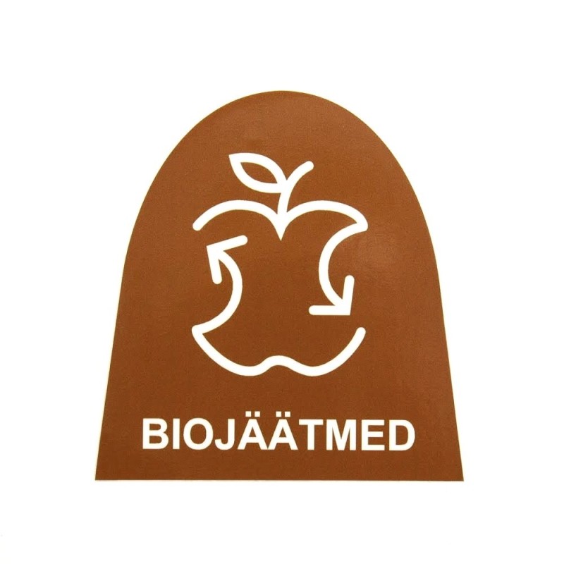 Aufkleber für Mülleimer Bioabfälle