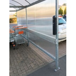 Pie sienas stiprināms āra pelnu trauks 1.8 L, pelēks