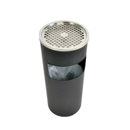 Урна с пепельницей, 27 л, чёрная