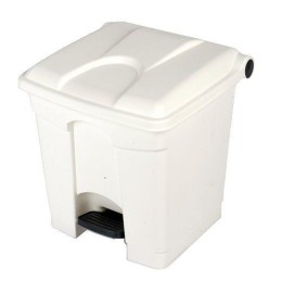 Pedal-Mülleimer 30 L, weiß (ohne Deckel)