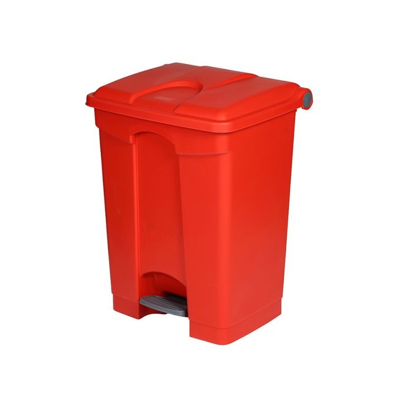 Pedal-Mülleimer 70 L, rot (ohne Deckel)