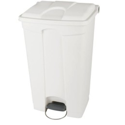 Pedal-Mülleimer 90 L, weiß (ohne Deckel)