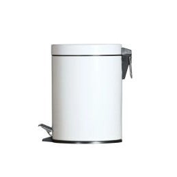 Atkritumu tvertne ar pedāli 5L, balta