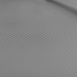 Bed sheet 250*270 cm, satin stripe 4 mm double light grey