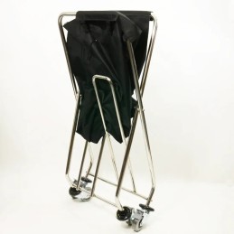 Zusammenklappbarer Schmutzwagen, schwarzer Sack