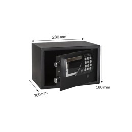 Minisafe sehr klein, schwarz