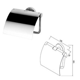 WC-Papierhalter mit Deckel Geesa