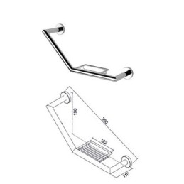 Haltegriff mit Seifenhalter Geesa
