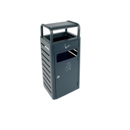 Atkritumu tvertne ar pelnu trauku 20 L + 2.3 L, pelēks