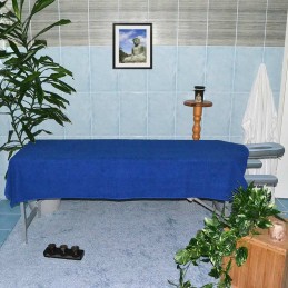 Frottee-Decke blau 100*200 cm