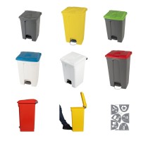 Plastikmülltonnen mit Fußpedal 70 L und 90 L